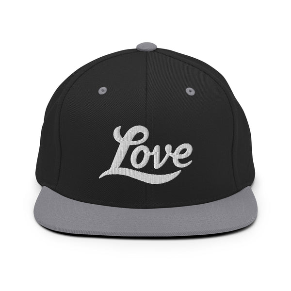 Men's "Love" Embroidered Snapback Hat