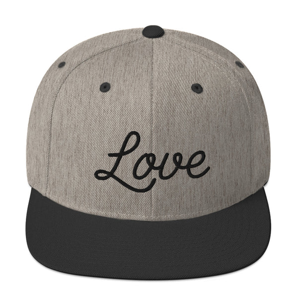 Women's "Love" Embroidered Snapback Hat