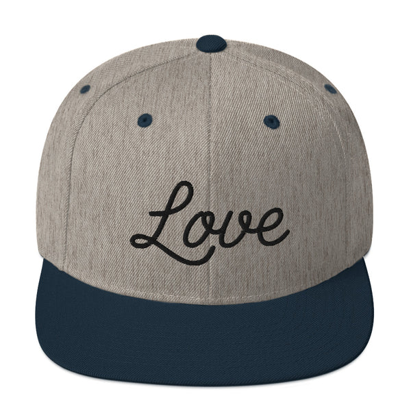 Women's "Love" Embroidered Snapback Hat