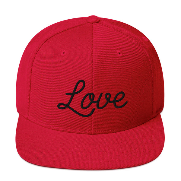 Women's "Love" Embroidered Snapback Hat