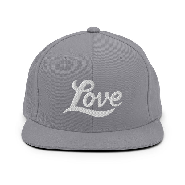 Men's "Love" Embroidered Snapback Hat