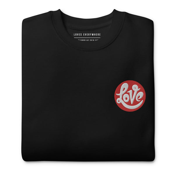 Women's "Love" Embroidered Premium Sweatshirt