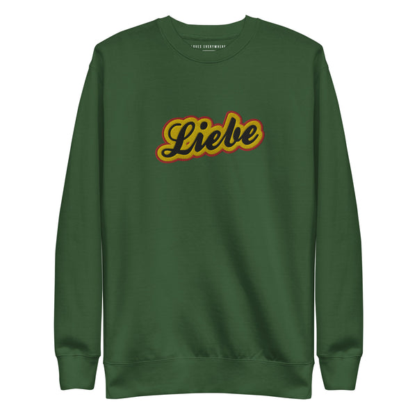 Men's "Liebe" Embroidered Premium Sweatshirt