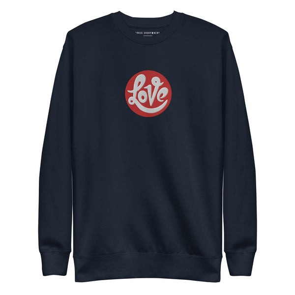 Men's "Love" Embroidered Premium Sweatshirt