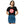 Load image into Gallery viewer, A young woman is wearing a black Crop Top T Shirt featuring an original “Love” design print by Christian Clothing Brand - Loves Everywhere