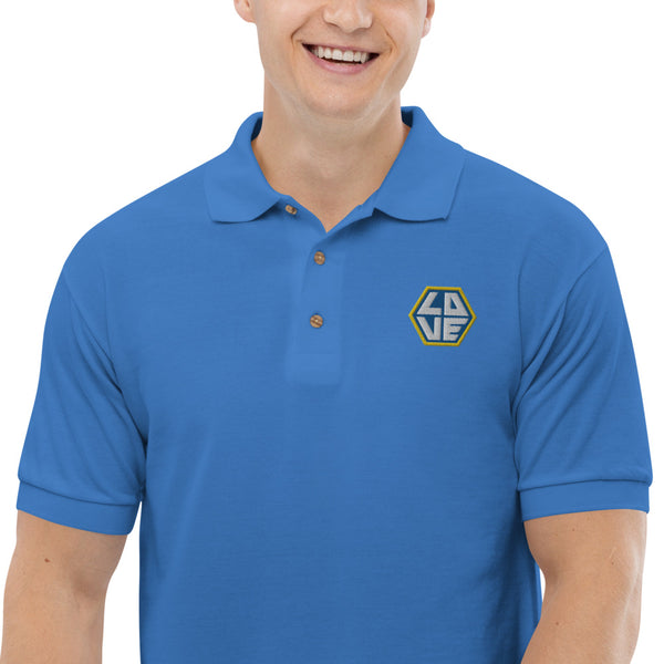 Men's "Love" Embroidered Polo Shirt