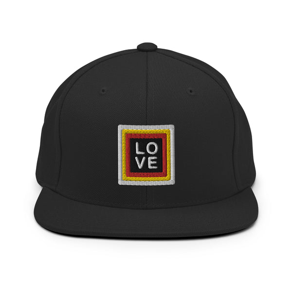 Men's "Love" Embroidered Snapback Hat