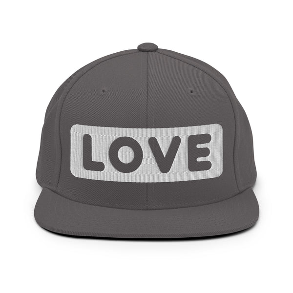 Men's "Love" Embroidered Snapback Hat