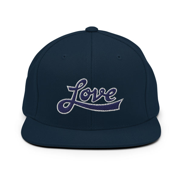 Men's "Love" Embroidered Snapback Hat