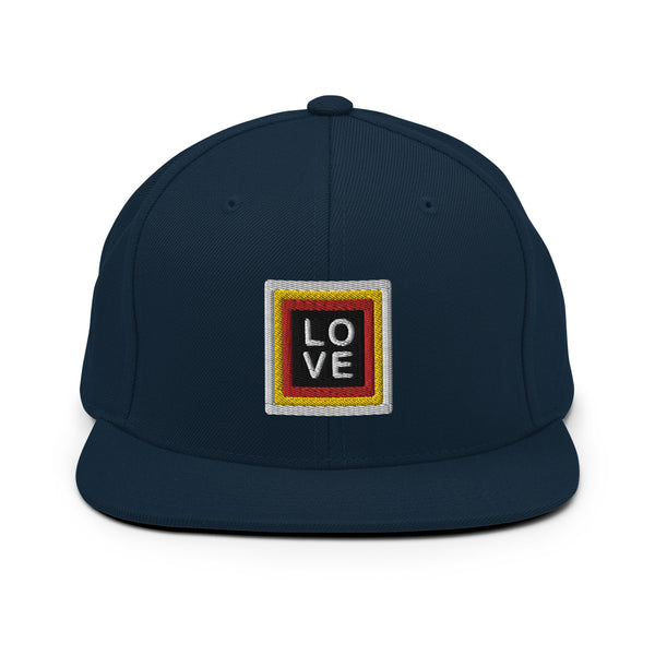 Men's "Love" Embroidered Snapback Hat