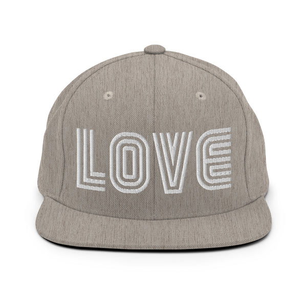 Men's "Love" Embroidered Snapback Hat