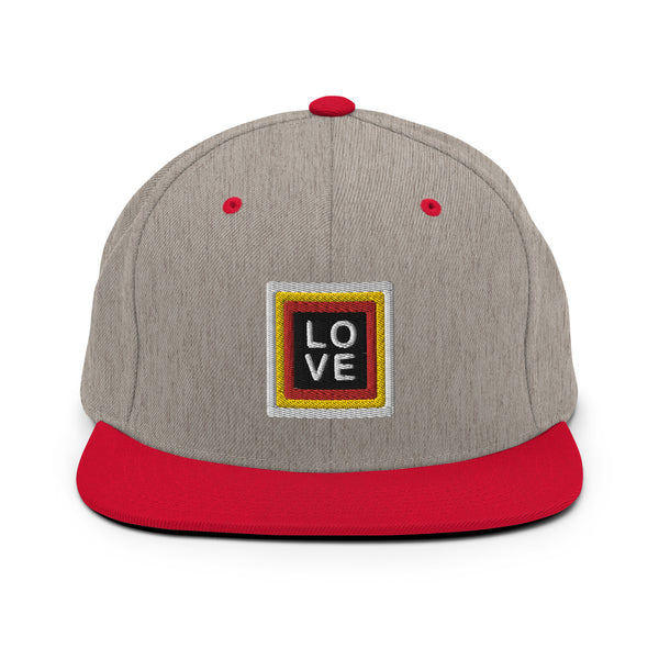 Men's "Love" Embroidered Snapback Hat