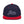 Load image into Gallery viewer, A navy blue and red snapback hat features an embroidered and original “Love” design by Christian Apparel Company - Loves Everywhere