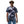 Load image into Gallery viewer, A young man is wearing a blue and white Tie Dye T Shirt for Men featuring an embroidered, original "Love" design by Christian Clothing Brand - Loves Everywhere