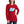 Load image into Gallery viewer, A woman is wearing a red Long Sleeve T-shirt featuring an original “Love” design print by Christian Shirt Company - Loves Everywhere