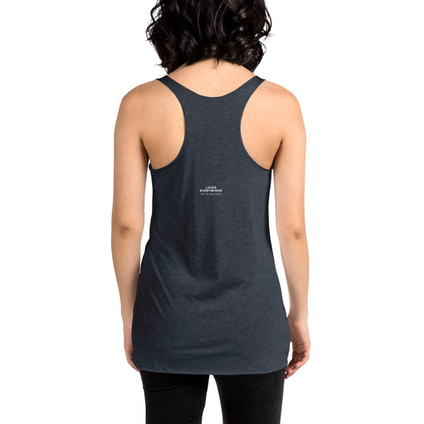 Women's "Love" Printed Racerback Tank Top