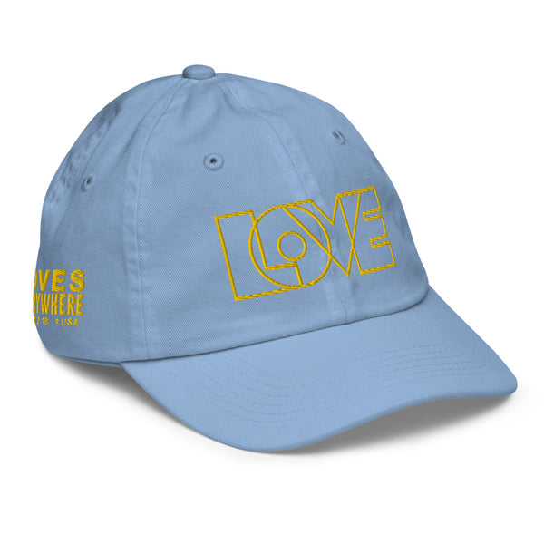 Girl's "Love" Embroidered Baseball Cap
