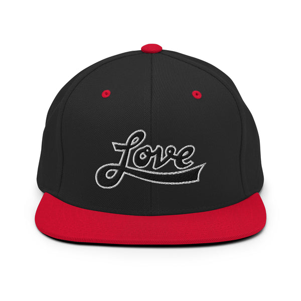 Women's "Love" Embroidered Snapback Hat