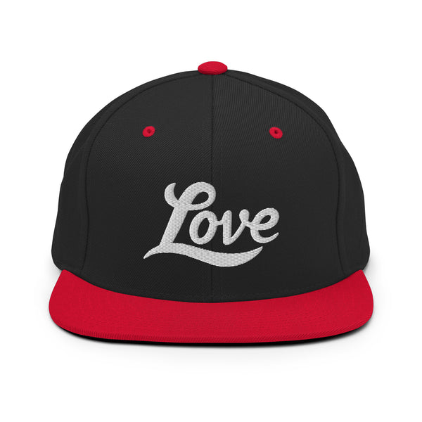 Men's "Love" Embroidered Snapback Hat