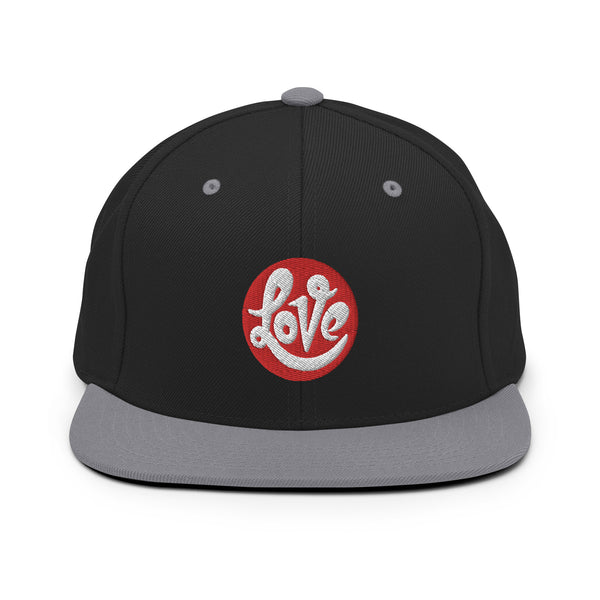 Women's "Love" Embroidered Snapback Hat