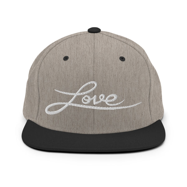 Women's "Love" Embroidered Snapback Hat