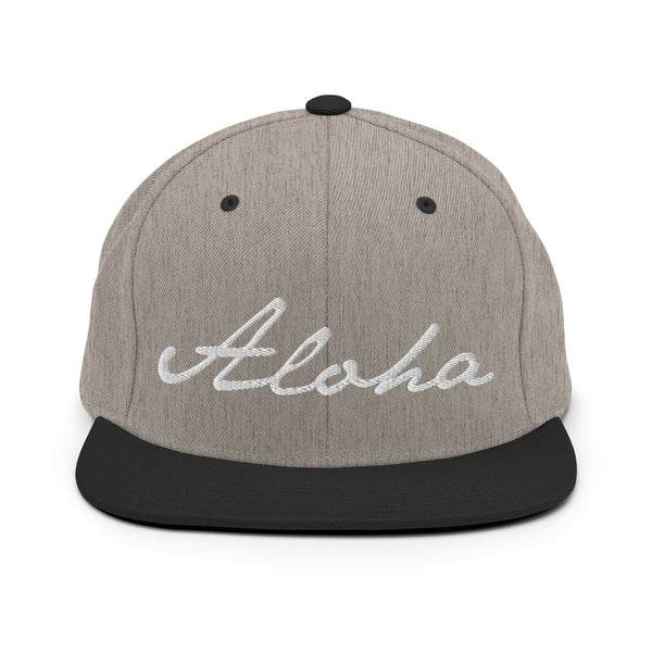 Women's "Aloha" Embroidered Snapback Hat