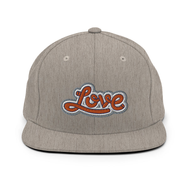 Women's "Love" Embroidered Snapback Hat