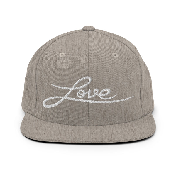 Women's "Love" Embroidered Snapback Hat