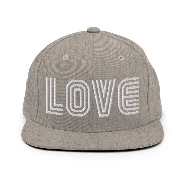 Women's "Love" Embroidered Snapback Hat