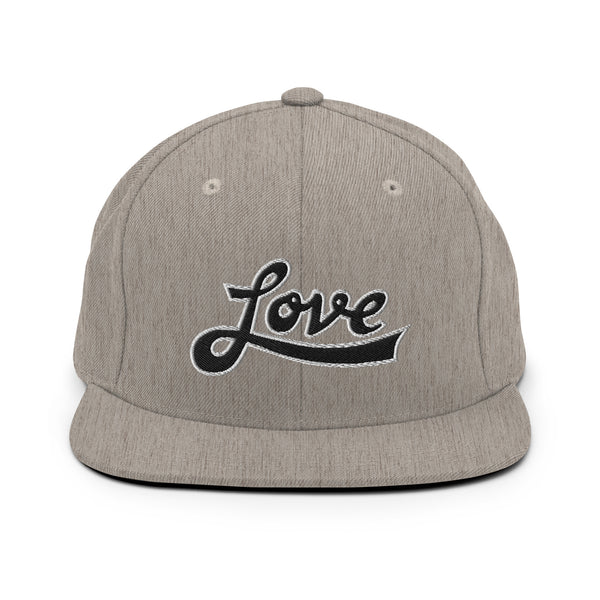 Women's "Love" Embroidered Snapback Hat