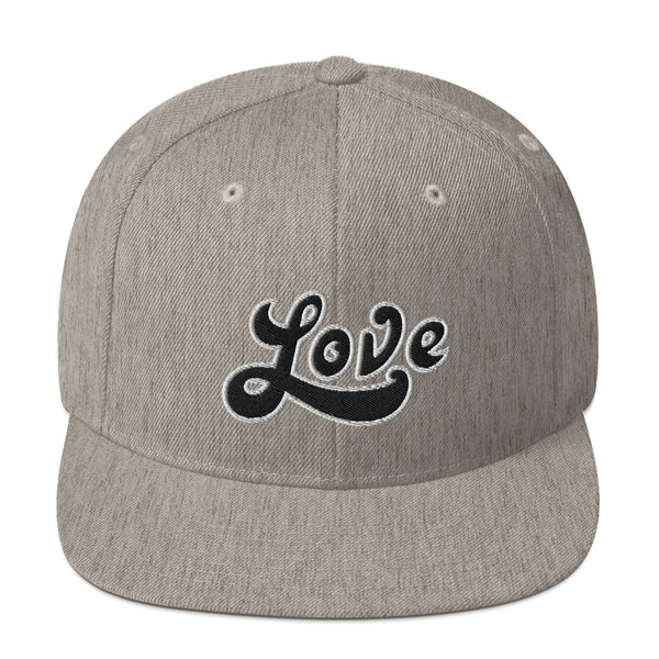 Women's "Love" Embroidered Snapback Hat