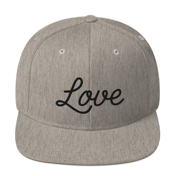 Women's "Love" Embroidered Snapback Hat