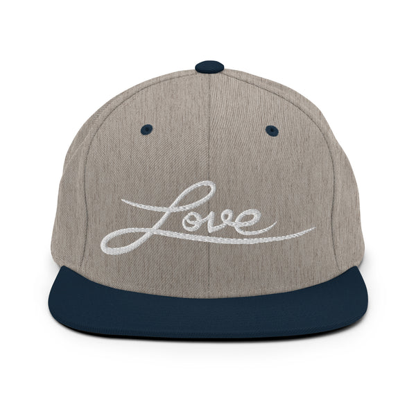 Women's "Love" Embroidered Snapback Hat