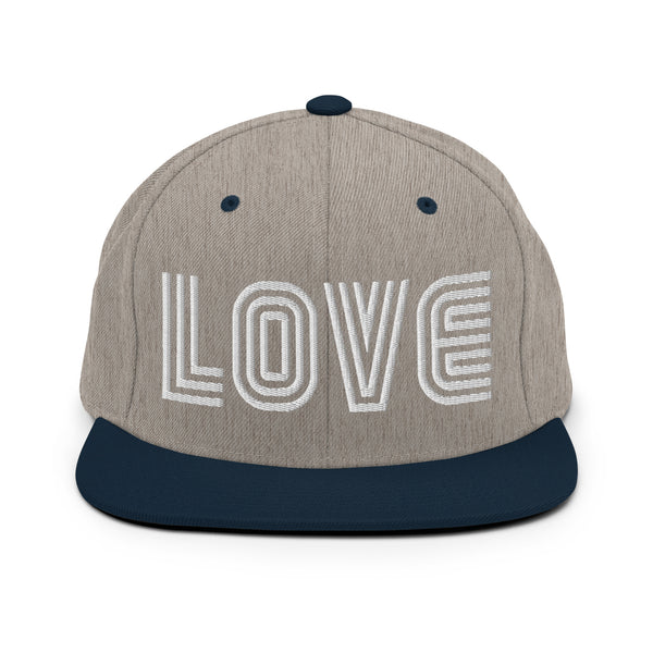 Women's "Love" Embroidered Snapback Hat