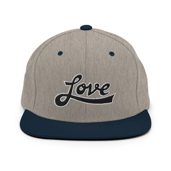 Women's "Love" Embroidered Snapback Hat