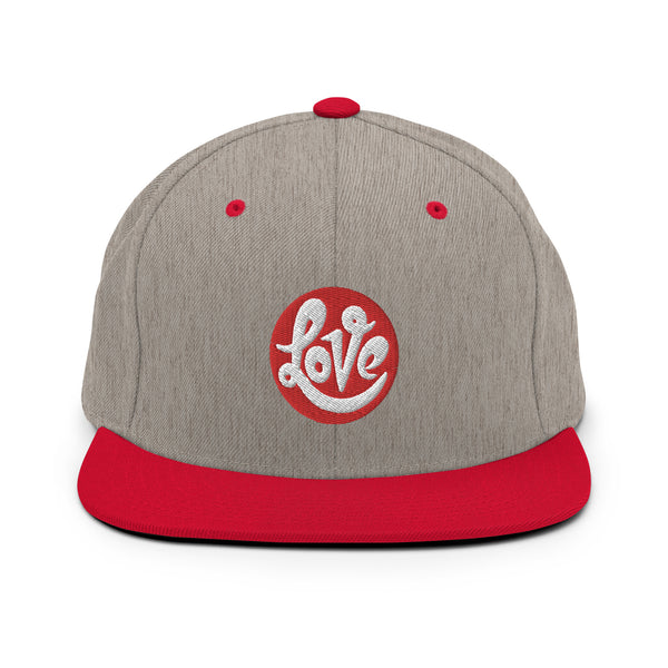 Women's "Love" Embroidered Snapback Hat