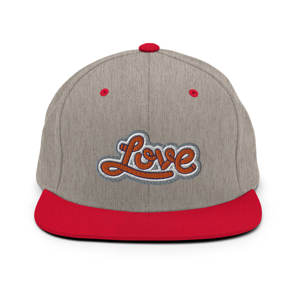 Women's "Love" Embroidered Snapback Hat