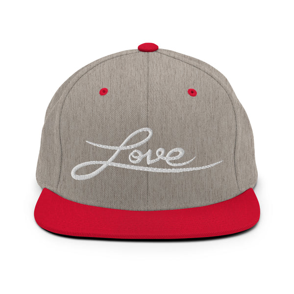 Women's "Love" Embroidered Snapback Hat