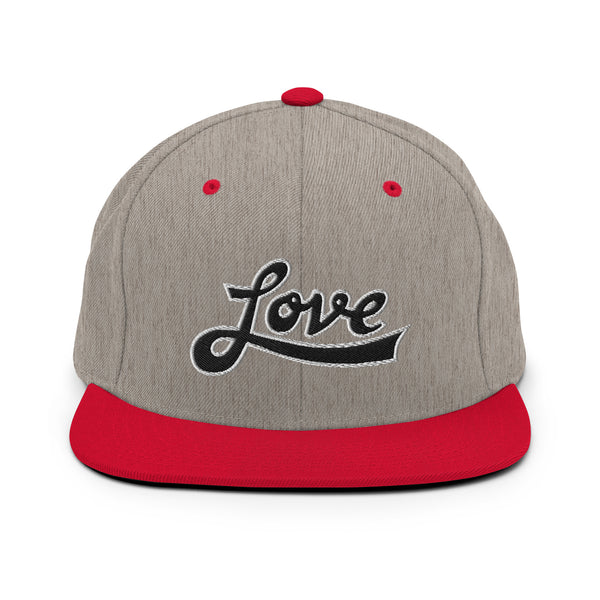 Women's "Love" Embroidered Snapback Hat