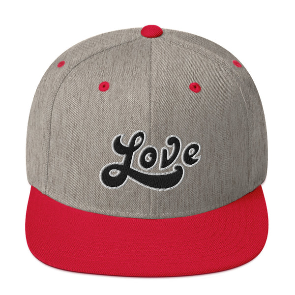 Women's "Love" Embroidered Snapback Hat