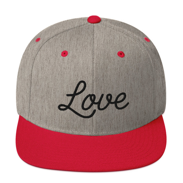 Women's "Love" Embroidered Snapback Hat