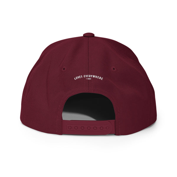 Women's "Love" Embroidered Snapback Hat