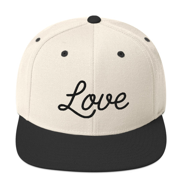 Women's "Love" Embroidered Snapback Hat