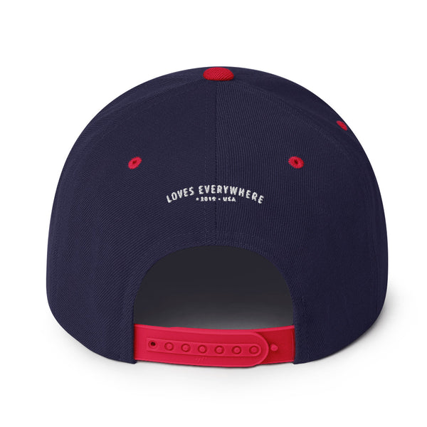 Women's "Love" Embroidered Snapback Hat