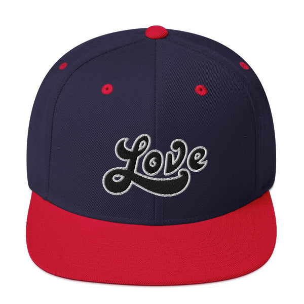 Women's "Love" Embroidered Snapback Hat