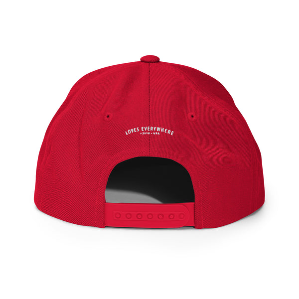 Women's "Love" Embroidered Snapback Hat