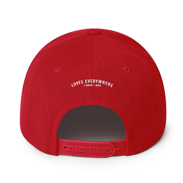 Women's "Love" Embroidered Snapback Hat