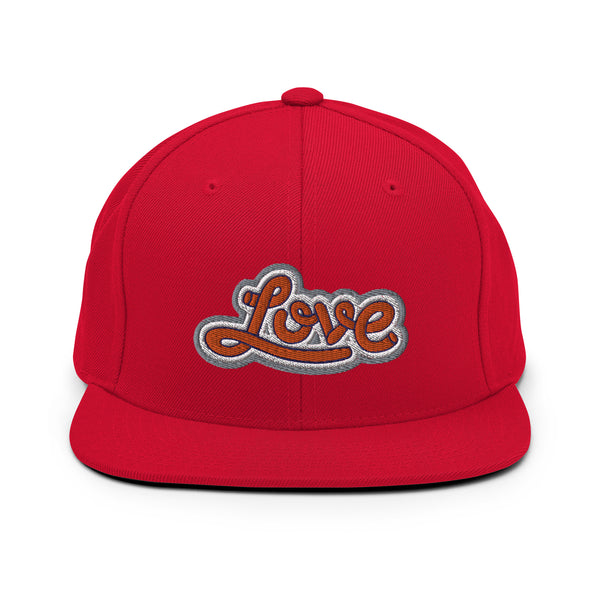 Women's "Love" Embroidered Snapback Hat