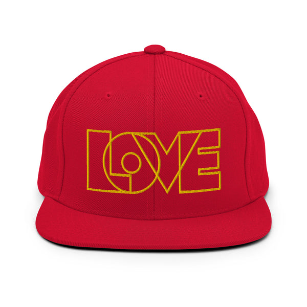 Women's "Love" Embroidered Snapback Hat