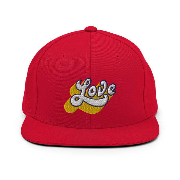 Women's "Love" Embroidered Snapback Hat